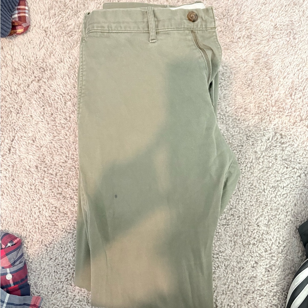 J. Crew Skinny Fit  Factory Olive Green Chinos